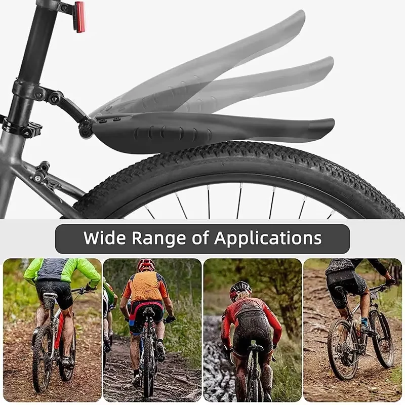 ﻿ ﻿ 2pcs Bicycle Mudguard Mountain Road Bike Fenders Mud Guards Bicycle Mudguard Wings For Bicycle Front Rear Fenders Accessorie