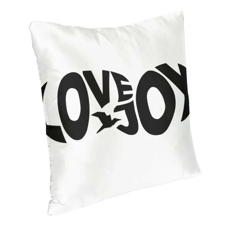 Lovejoy Modern Throw Pillow Covers Living Room Decoration Minimalist Logo Sofa Cushion Case