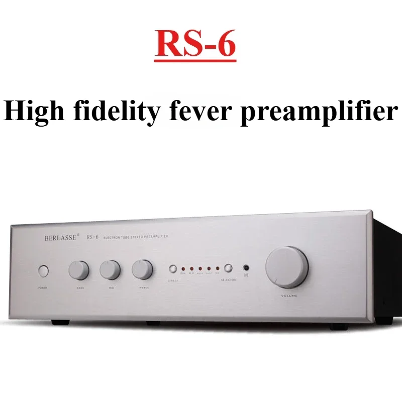 BERLASS RS-6 fever tube preamplifier, high fidelity hifi audio amplifier, with remote control suitable for home use