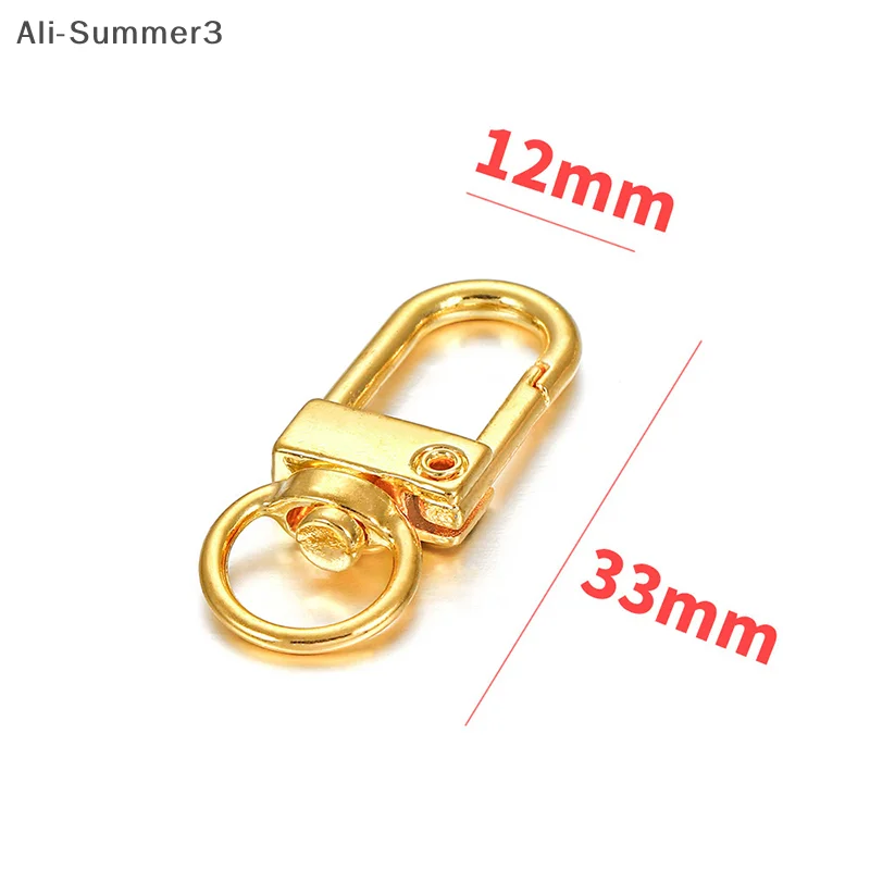 10 шт., металлическая универсальная пряжка, пряжка для сумки, разноцветная дополнительная пряжка для ключей, пряжка из сплава, пряжка-лобстер, аксессуары для сумки