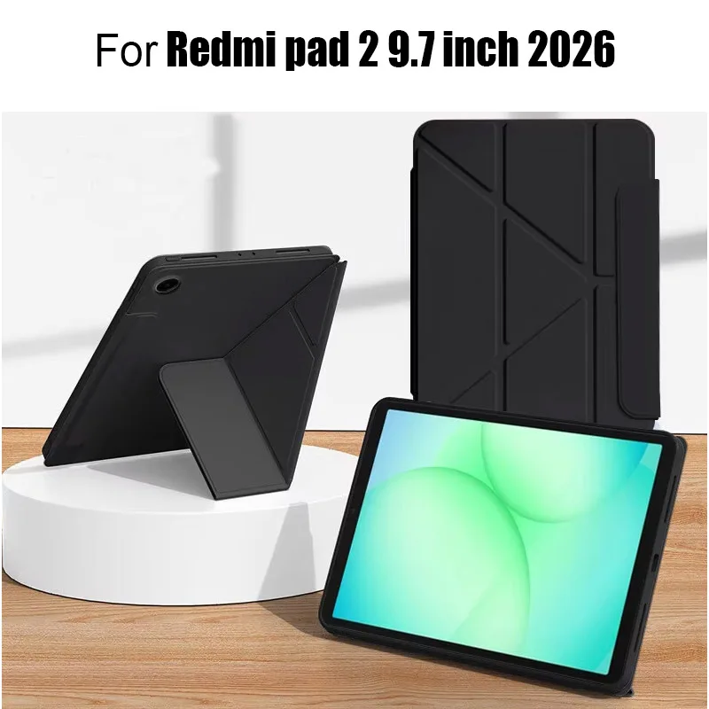 Funda For Redmi Pad 2 9.7 inch Case Smart Fold PU Leather Stand Magnetic Cover For Funda Xiaomi Redmi Pad 2 9.7 2026 Case
