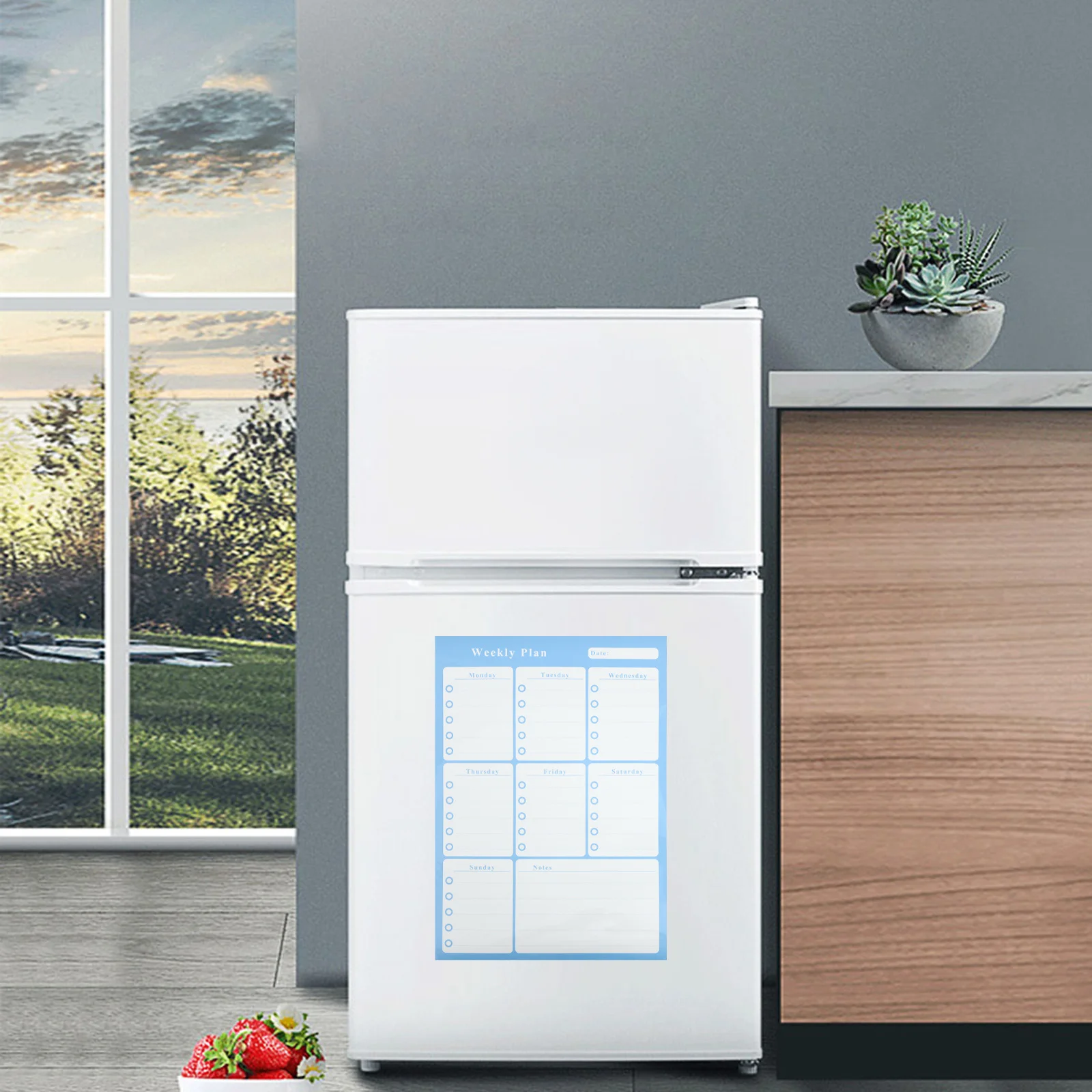 

Magnetic Chore Board Whiteboard Schedule Chart Reusable Planner for Home Kitchen Fridge Daily Weekly Responsibility Planning