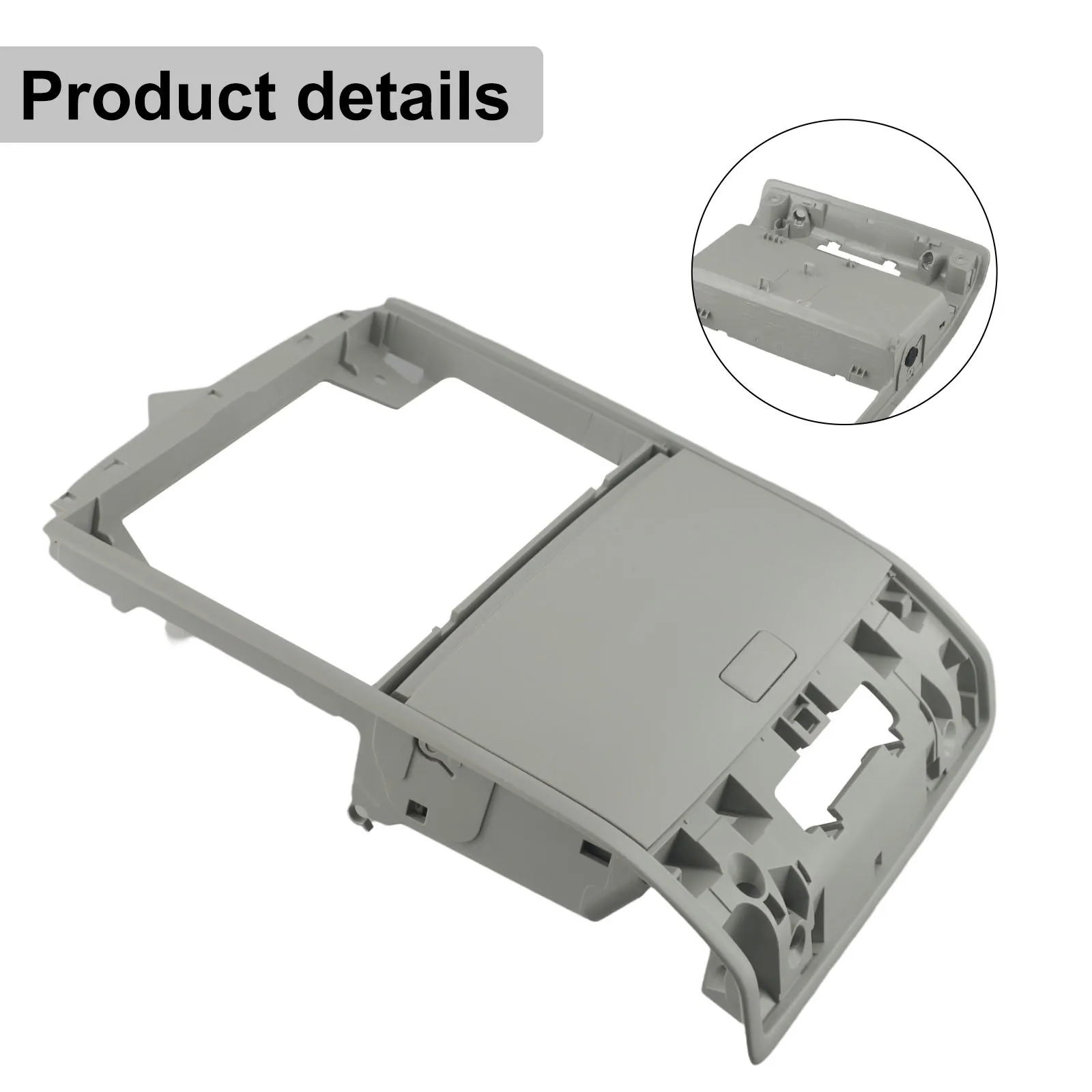 1pcs Auto Grey Roof Sunglasses Storage Box Holder Fits For Golf 7 MK7 2018-2022 Useful Roof Storage Sunglasses Box Parts