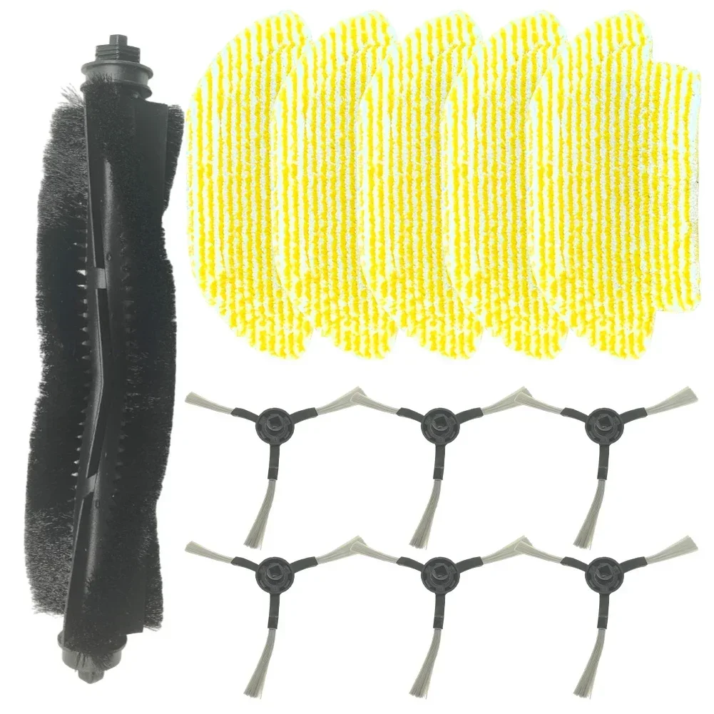 Home Floor Cleaning Robot Brush Kit Replacement Parts As Shown Side Brushes Microfiber Mop Cloth Nylon Bristles