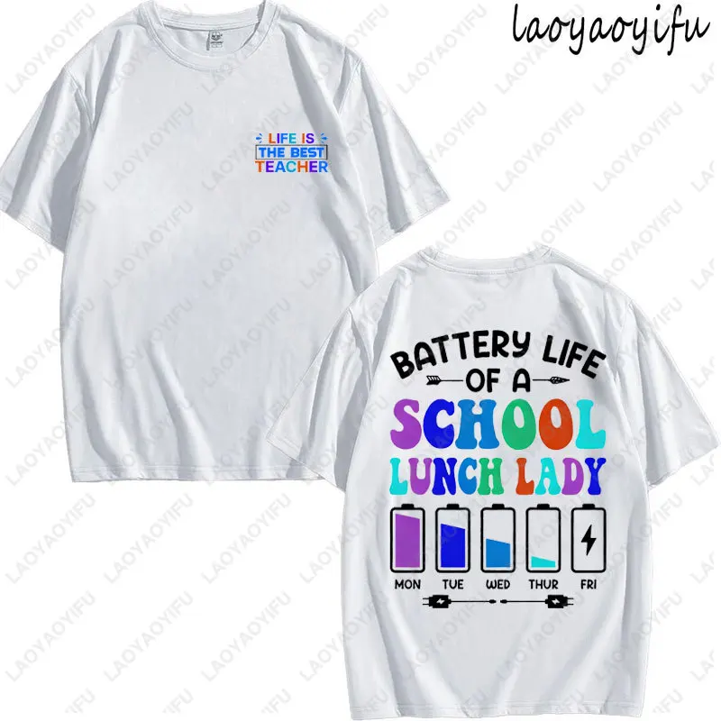 Camiseta feminina com estampa de bateria de um professor, presente fofo, camiseta de algodão de alta qualidade, moda feminina, manga curta, respirável, gola redonda