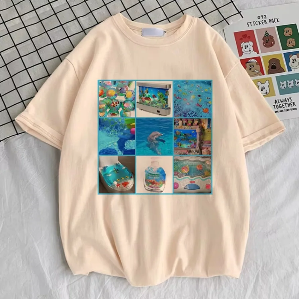 Retro Style Landscape Graphic T Shirt Cotton Unisex Loose Fit Casual Summer Short Sleeve Fashion Trend Top