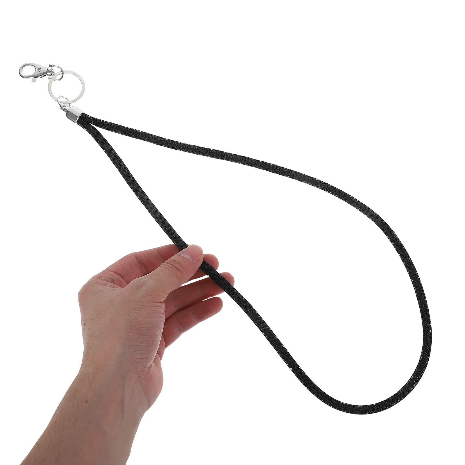 

3Pcs Rhinestone Bling Lanyard for Phone Keychain Id Card Name Badge Metal Clasp Portable Neck Strap Lightweight Breakaway String