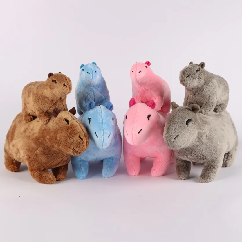 1PS Colorful 17/30CM Cute Capybara Plush Toy Soft Stuffed Animal Toy Simulation Capybara Doll Plush Stuffed Toy for Kids Gifts