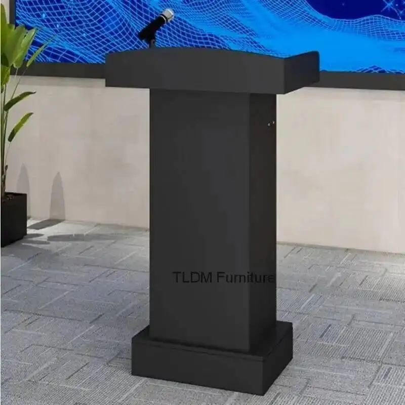 Desks Speech Table Hotel Welcome Wooden Reception Table Shopping Guide Information Podium Counter Host Emcee's Desk m