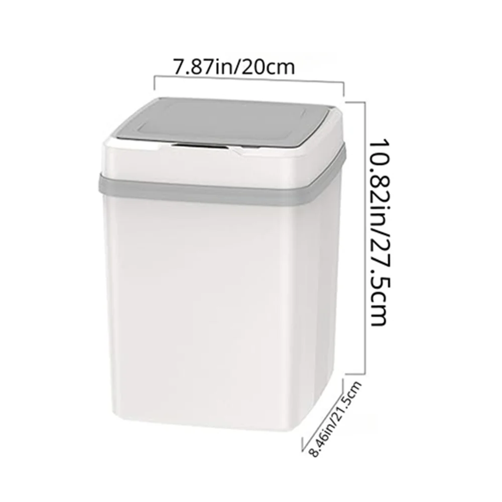 Hot Kitchen Trash Bin 12L Bathroom Touch Trash Can In The Toilet Smart Garbage Bucket Waste Bins Dustbin Smart Trash Can Kitchen