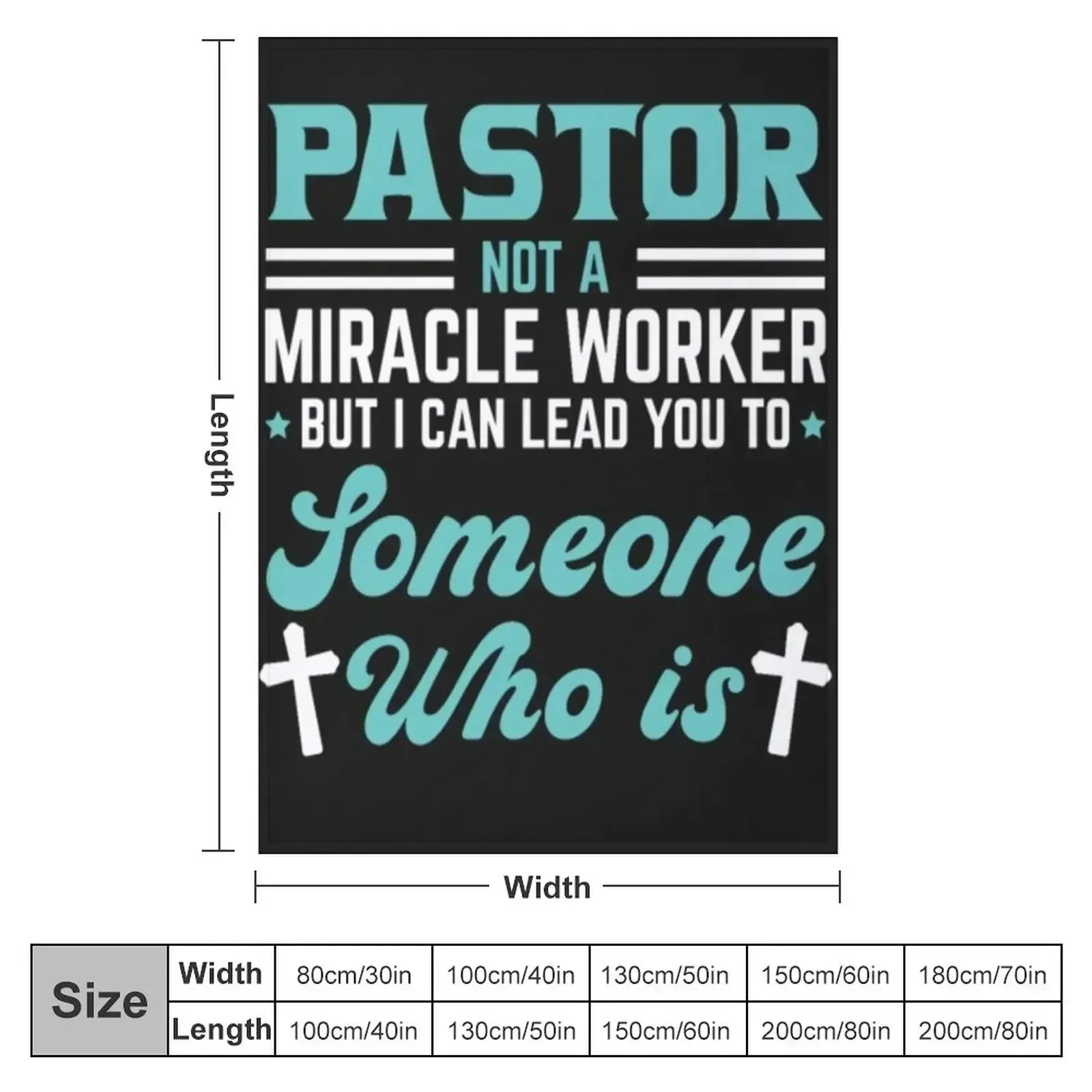Pastor miracle worker someone who it Throw Blanket couch cozy soft plush fuzzy picnic outdoor blanket