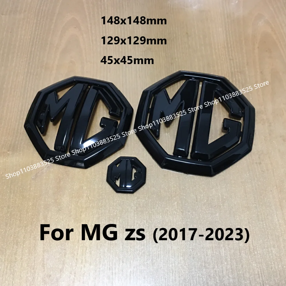 

3 шт. бейдж в виде ракушки для MG ZS 2017-2023, центральный логотип, передняя эмблема, значок на задний багажник, наклейка на руль, аксессуары