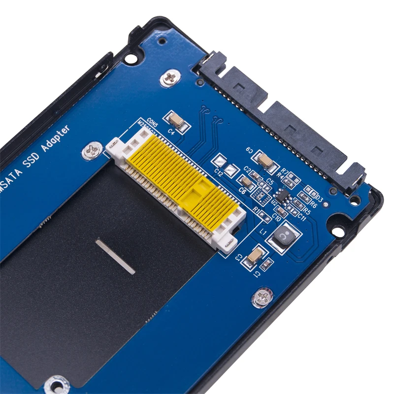 Nuovo mSATA a SATA 3.0 SSD Enclosure custodia in alluminio mSATA custodia esterna mSATA da mSATA a 2.5 "SATA3.0 adattatore SSD da 6Gbps per SSD M-SATA