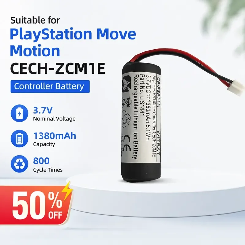 For PlayStation Moving Motion CECH-ZCM1E Handle Battery LIS1441