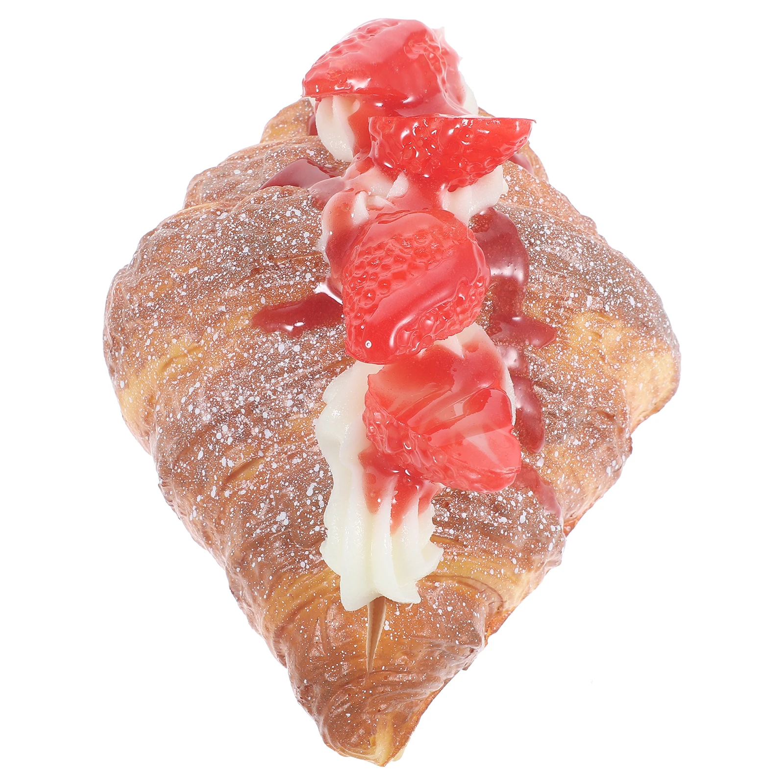 

1pc Fake Pu Artificial Croissant Kitchen Decor Simulation Bread Photography Prop Desktop Ornament Home Decoration Shop Window