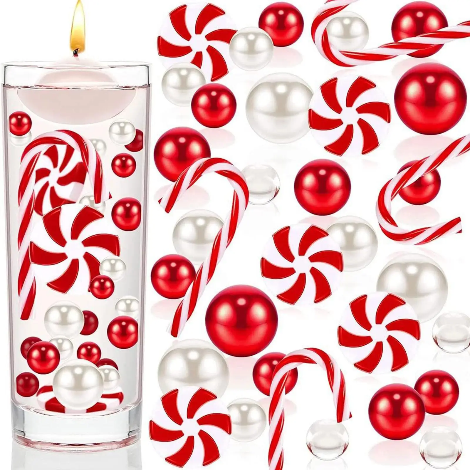 Floating candles material centerpiece table DIY Christmas vase filler bead