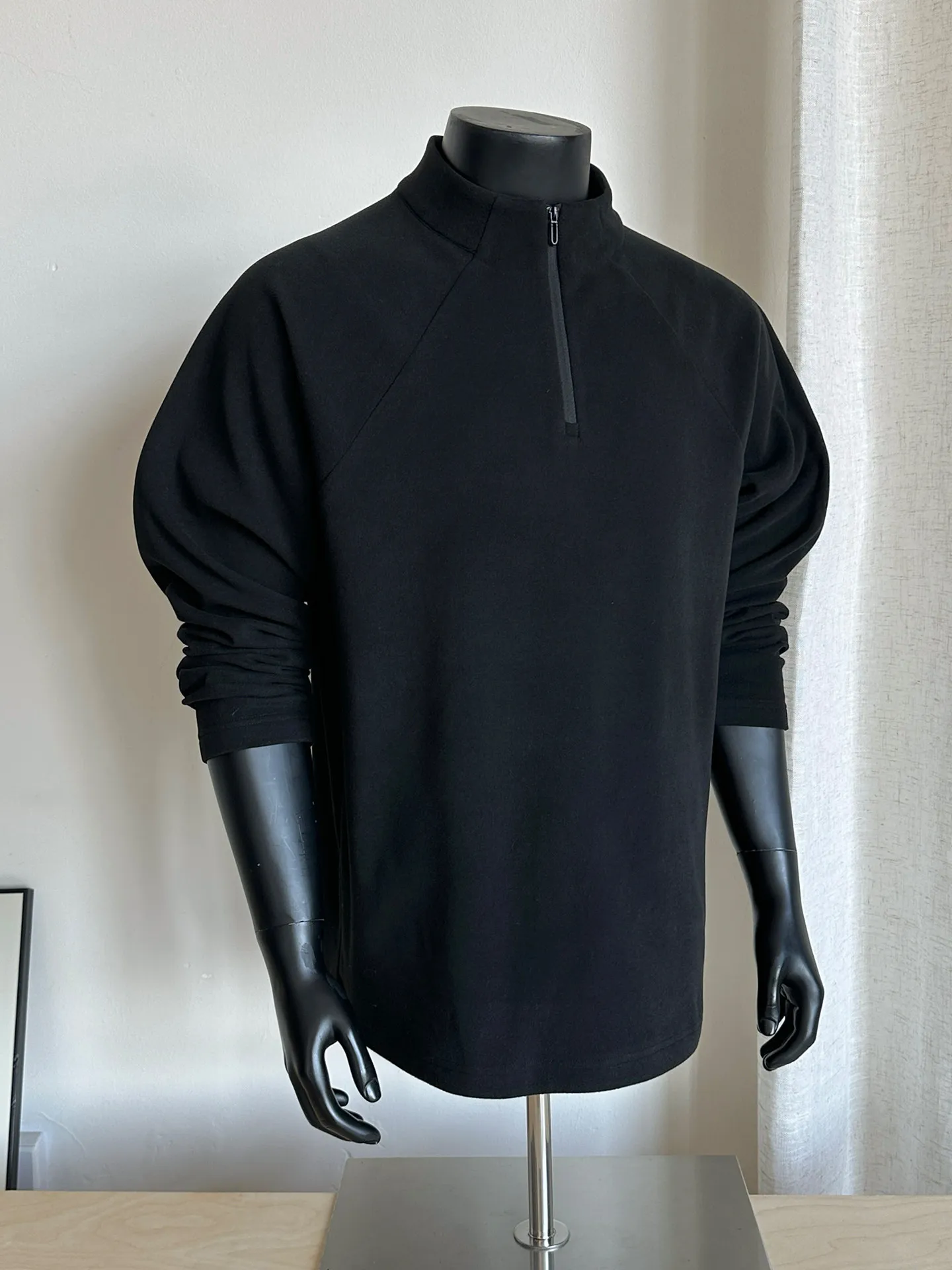 

Dervo f Zipper Stand Collar Men's Long Sve T-irt Fitn Sport Inner Wear American Sle Winter Warm Polyester Fiber