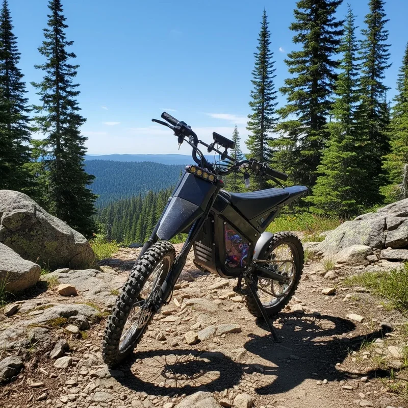 Hot Selling Off-Road Motorcycle with Aluminum Frame Full Suspension 65km/h Speed 60V Adults