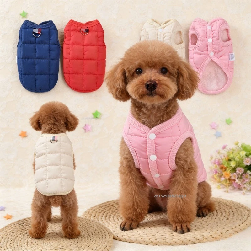 Windproof Dogs Clothes Pet Coat For Small Medium Dogs Winter Warm Fleece Dog Jackets Puppy Vest Chihuahua Outfit