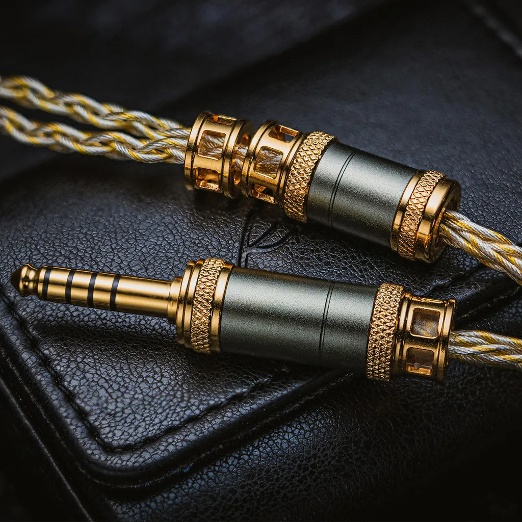 Kabel do słuchawek Kinera MIA z wymiennymi wtyczkami 3,5 mm 4,4 mm 0,78 2pin/MMCX IEMs 6N pojedyncza kryształowa miedź posrebrzana