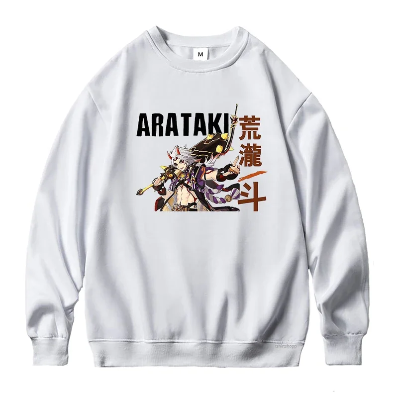 2024 Genshin impact Arataki Itto hoodie women sudadera cartoon hoodies Harajuku crew-neck sweatshirt vintage aesthetic to