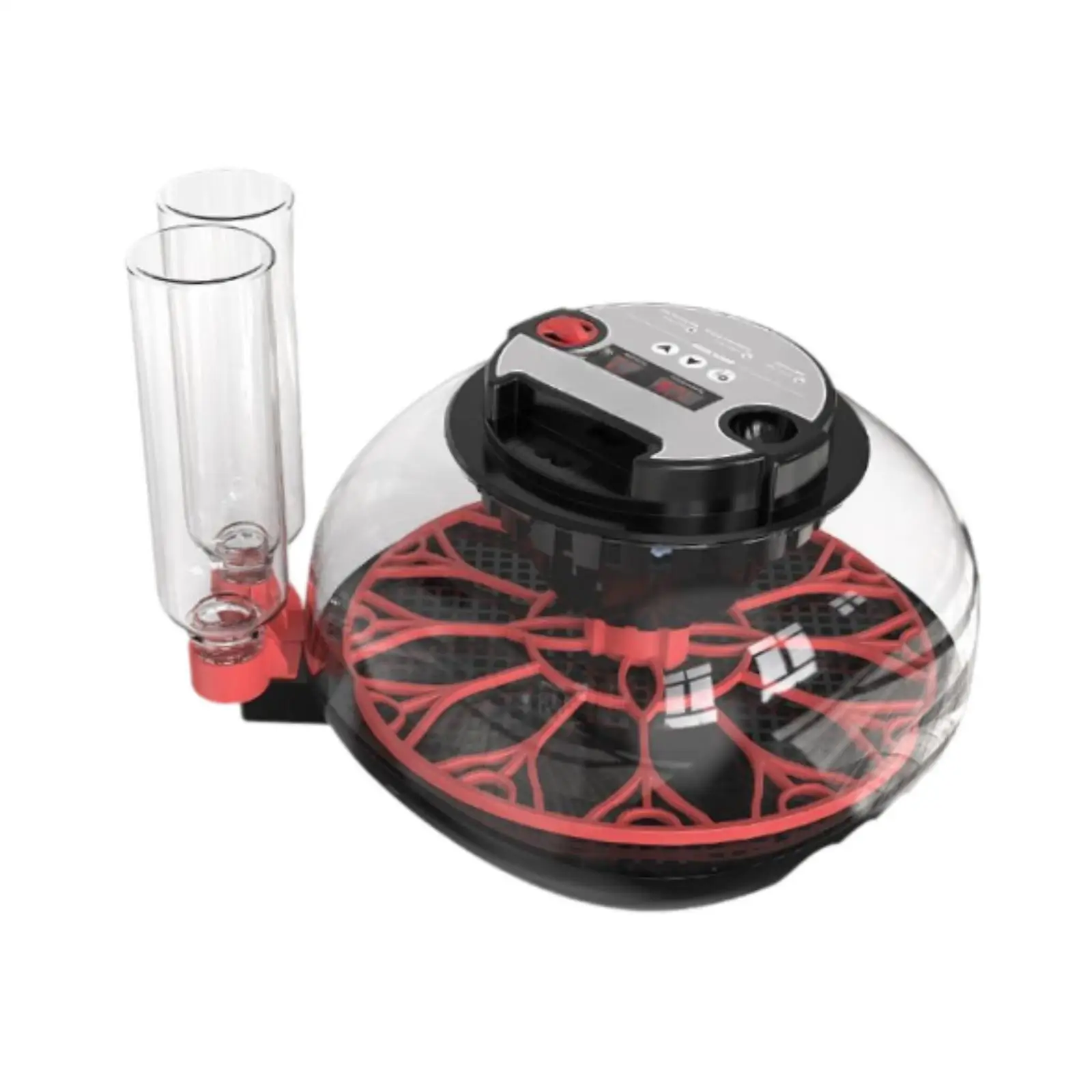 

Mini Egg Incubator 7 Eggs Temperature Control Science and Education Clear Top Cover Poultry Hatcher for Duck Turkey Goose Birds