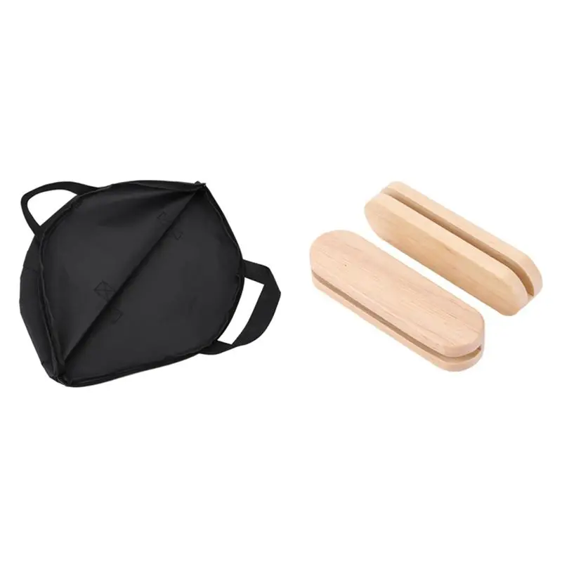 A74E-Baking Pan Storage Bag Set With Handle Grilling Pan Pouch Camping Cookware Organizer, Outdoor BBQ Iron Pot Carrier Bag Set