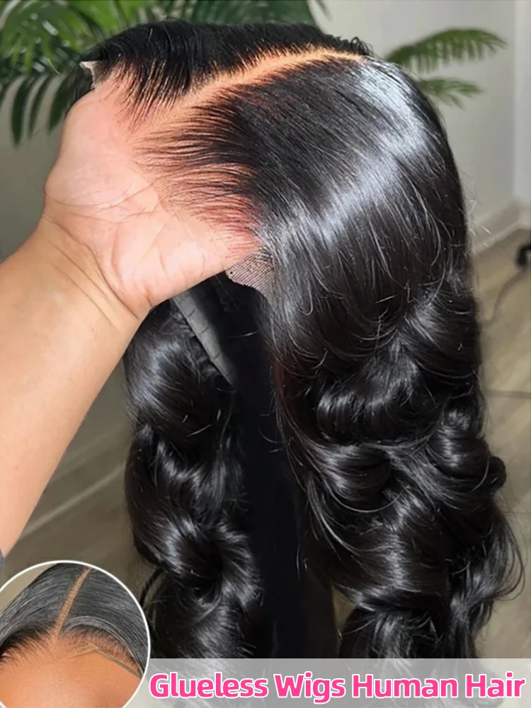 250% Body Wave 13x6 Full Hd Frontal Wig Wear And Go Glueless Human Hair Wigs For Women 7X5 Precut Lace Front Wig 30 34 inch