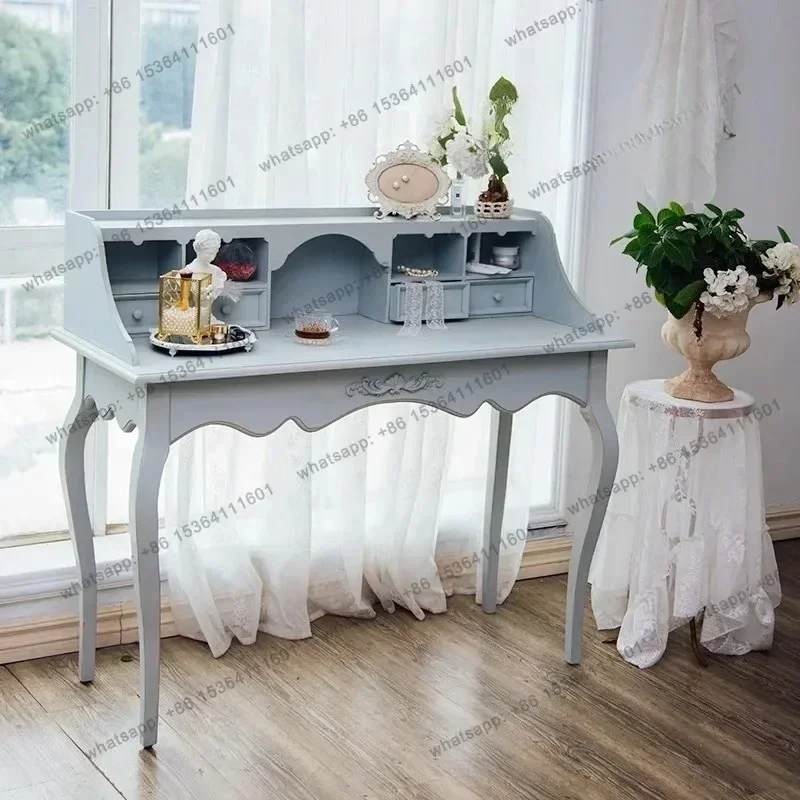 

LXFrench high-end custom simple makeup table American light luxury advanced dressing table modern bedroom furnitureSSS
