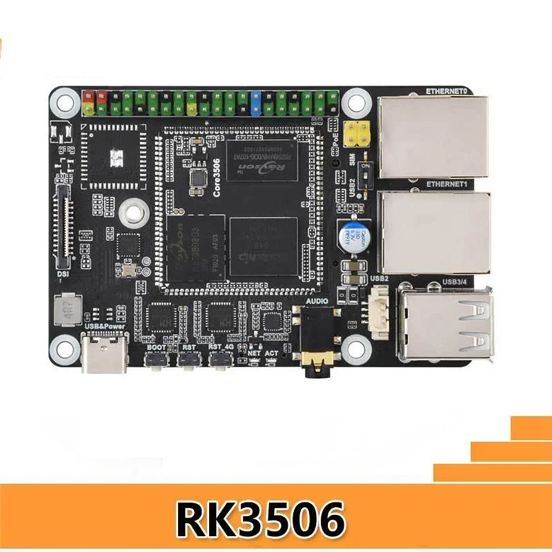 -A15I per scheda Linux Luckfox Lyra Pi A RK3506 con archiviazione EMMC-8GB, memoria DDR3L da 512 MB supporta display MIPI/DSI e WIFI (Optiona