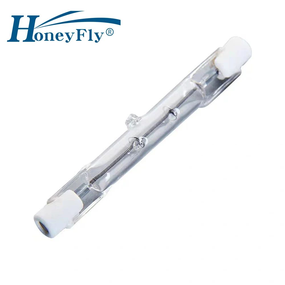 HoneyFly 10pcs J78 Halogen Bulbs Lamp Energy C J78 220V 80W 120W R7S Double Ended Filament Flood Light Quartz Tube