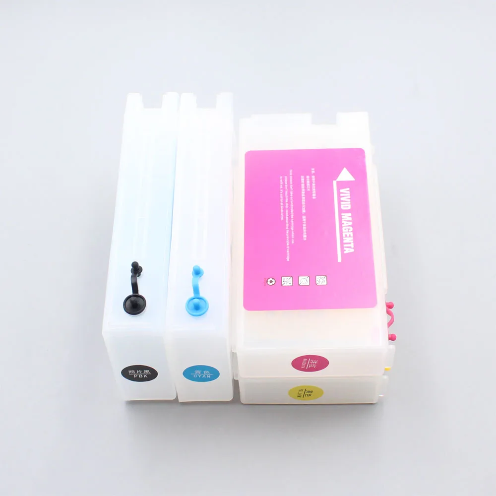 

Europe 350ML 4 Colors Empty Refill Ink Cartridge with One Time Use Chip For Epson SureColor T3400 T5400 T41F5 T41F2 T41F3 T41F4