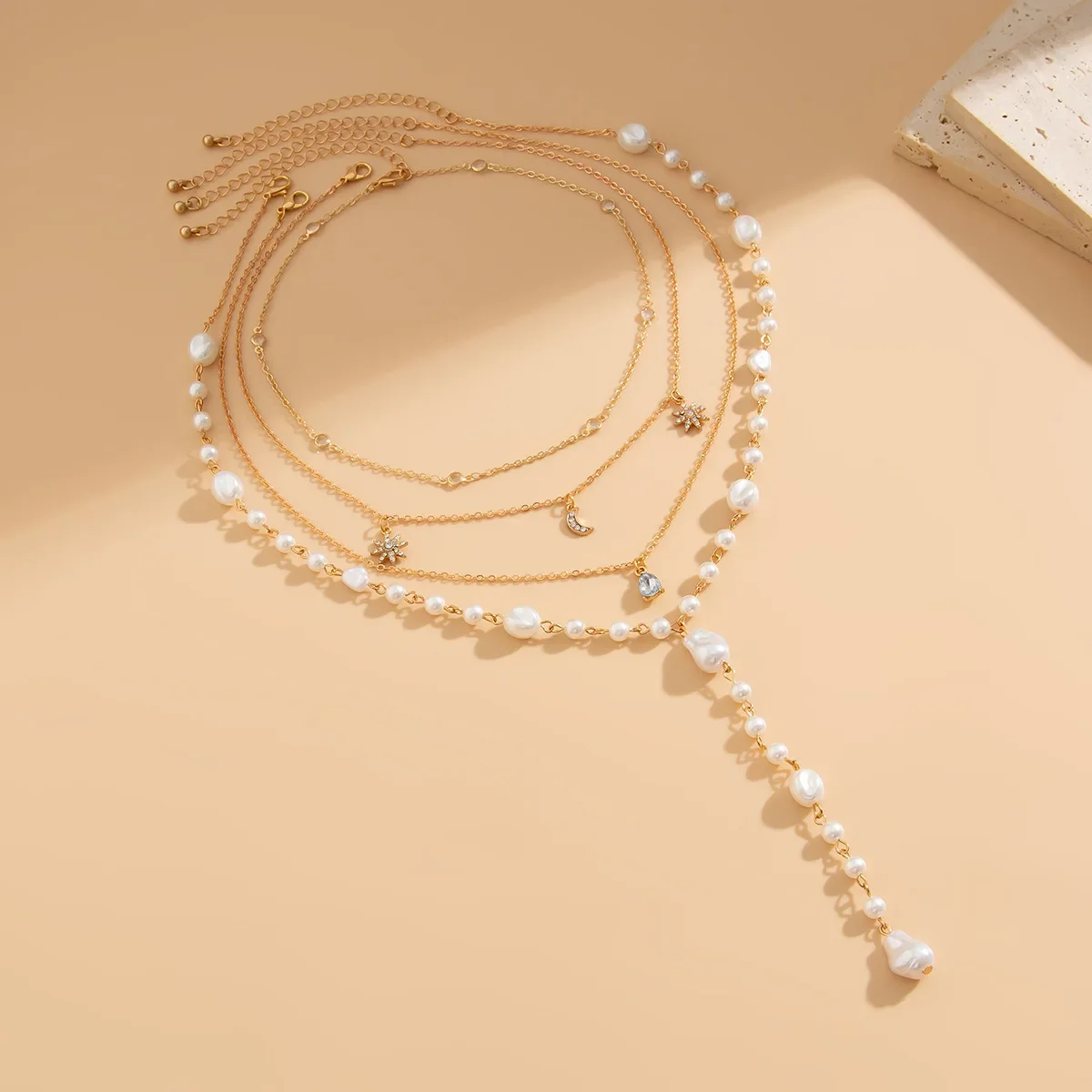 Personality Y Type Gift Women Wholesale Long Style Jewelry on the Neck Accessories for Girls Hot Girl Stainless Steel Chain Sets