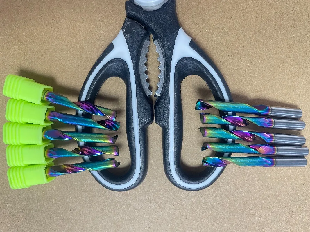 

Фреза с одним зубом, 5A класса, с цветным DLC-покрытием, для гравировки алюминиевых профилей и композитных панелей, 1 шт.