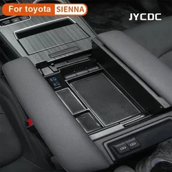 JYCDC for Toyota Sienna 2021-2024 Center Armrest Storage Box Anti-Slip Mat Accessories Sienna Auto Accessories Car Armrest Box