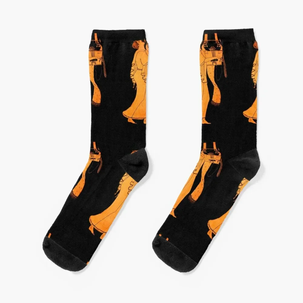 Attic Greek Lyre player by the Berlin Painter Socks cool christmas gift Socks Women's Men's