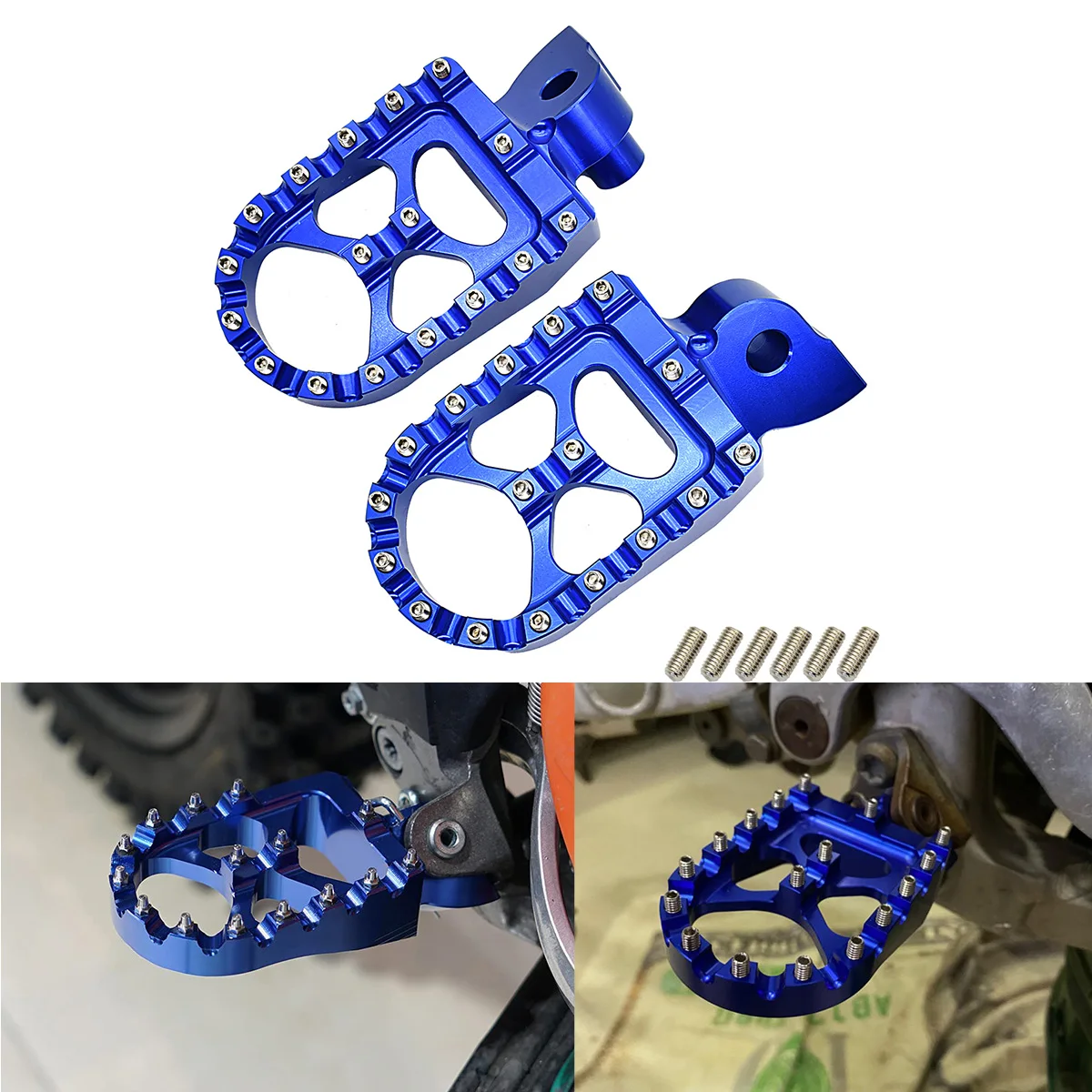 

CNC Footpeg Foot peg Pedals Rest For YAMAHA YZ85 YZ125 YZ250 125X YZ250F YZF WRF 250 450 YZF250 WRF250 WR450F YZ 250F 2001-2023