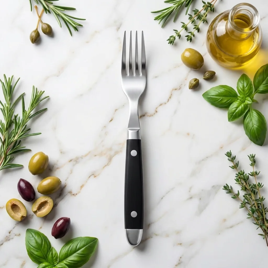 

Black Stainless Steel Fork High-Grade Dinnerware Set Home Bar Cutlery Dishwasher Safe Durable Tableware