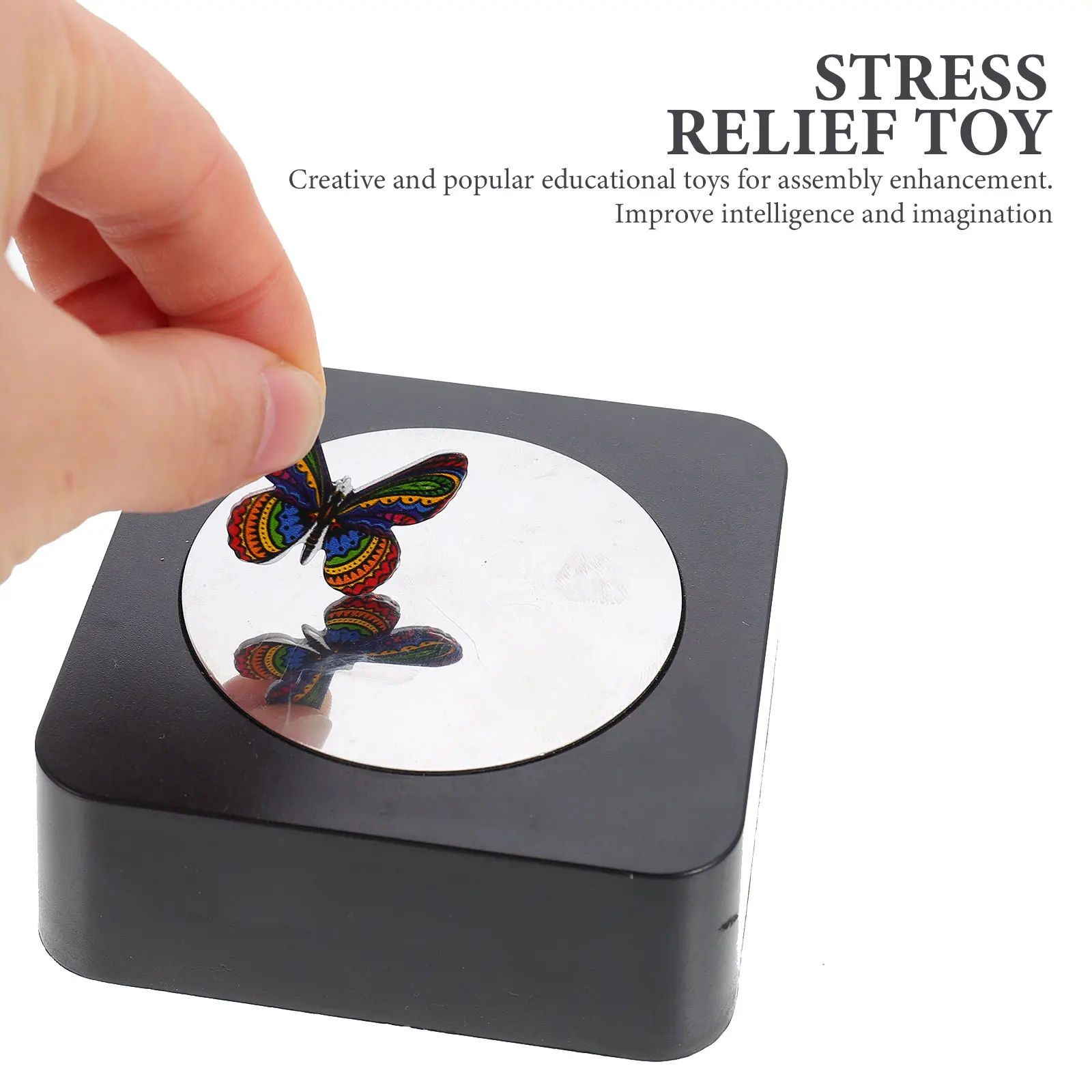 

1 set Magnetic naments 1 Set Desk Toys Sculpture Metal Fidget Butterfly Office Creative Educational Assembly