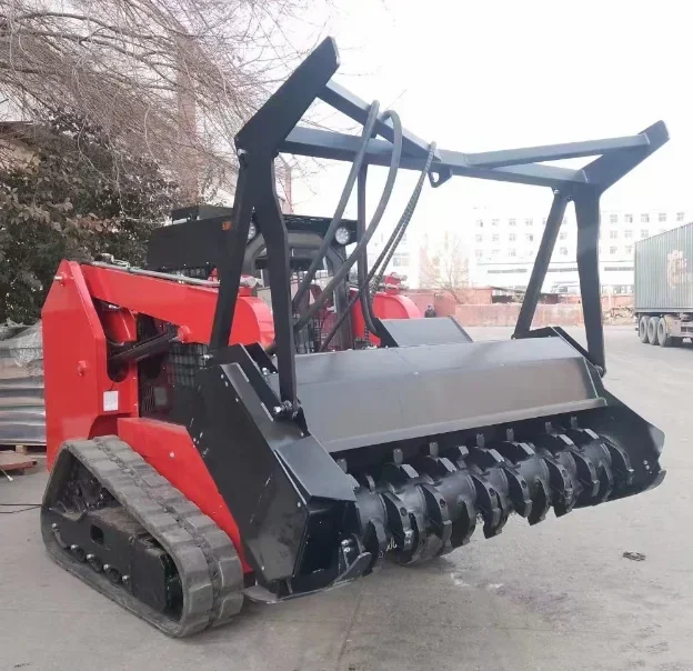 Forestry Mini Skid Steer Mulcher Mower Machine 46