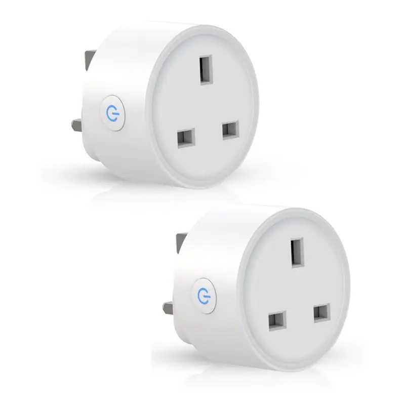 

Умная розетка JHD, Wi-Fi, 2 шт. (WIFI-2Packs), беспроводная умная розетка, совместимая с Alexa, Google Home, IFTTT, Smartthings, британский стандарт.