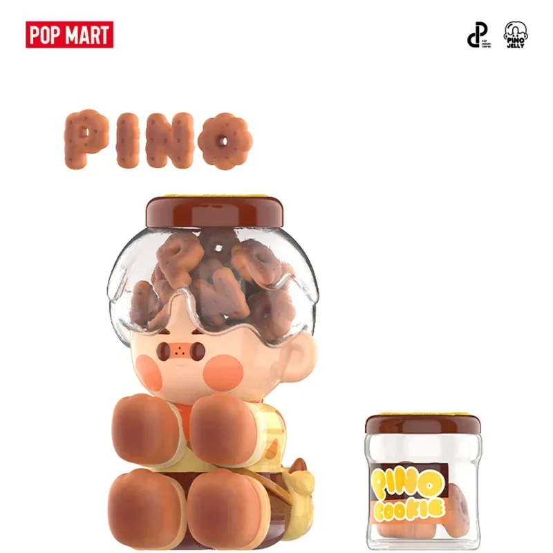 POP MART PINO JELLY Cocoa Cookies Series 100% Original Toys Doll Cute Action Anime Figure Desktop Ornaments Collection Gift