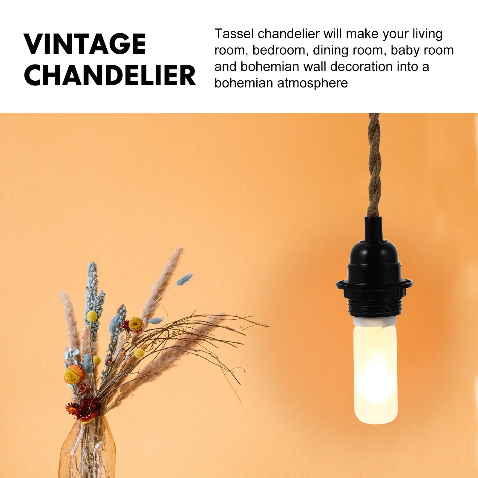 

1Set Vintage Hemp Rope Wire Plug Retro Hanging Light Cord DIY Pendant Lamp Wire Cable Accessory Us Plug DIY Pendant Lamp Tool