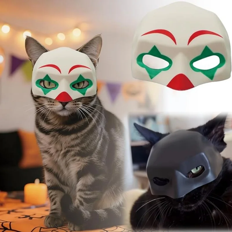 Halloween Pet Cat COSPLA Bat Cat Clown Avenger Mask Cat Mask Dance Party Pet Supplies