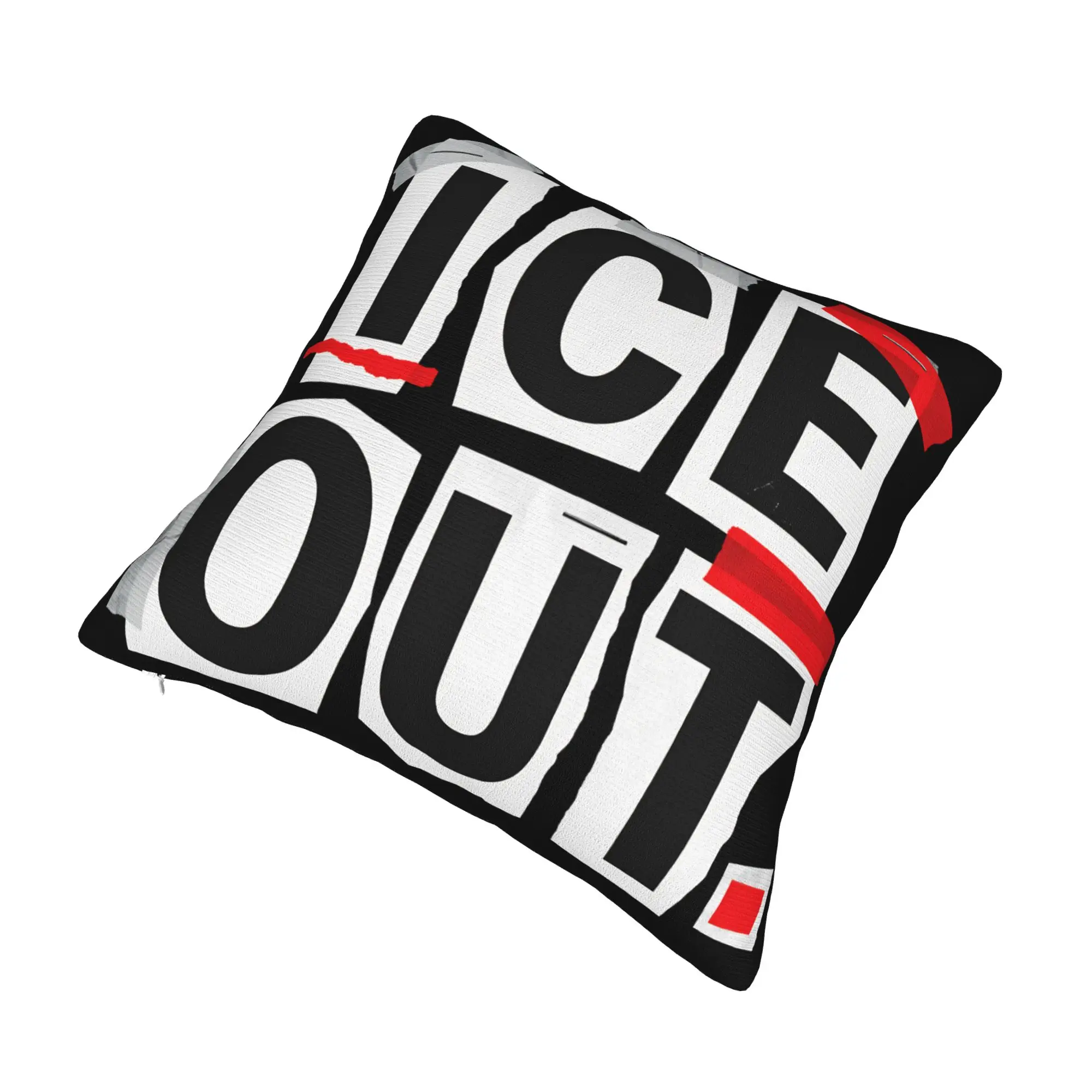 ICE Out Logo Pillowcase Merch Printed Cushion Cover Decorative  Throw Pillow Case Cover Home Multi Size