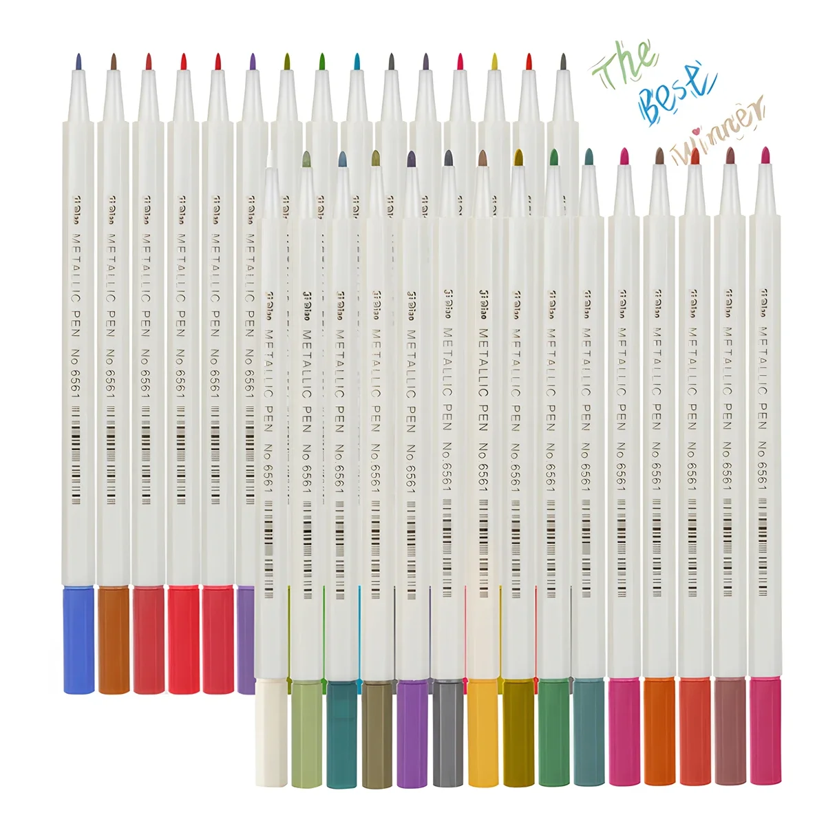 

12-30 Metallic Marker Pens Brush Tip/Medium Tip for Black Paper, Adult Coloring, Card Making, Rock Painting, Crafts Art Supplies