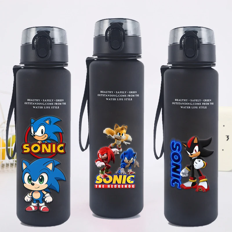Hot Game Print Drink Bottle 650ml Straw School Student Water Cup Animation Cartoon Large Capacity Outdoor Travel Sport Jugs