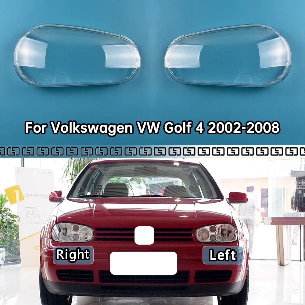 

For Volkswagen VW Golf 4 2002-2008 Front Headlight Cover Lamp Headlamp Cover Shell Mask Lampshade Lens Glass Car Accessories