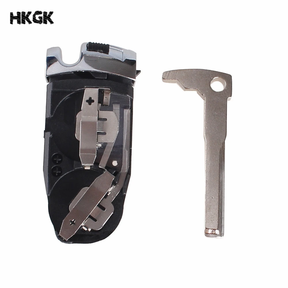 Llave remota de 3 botones, 2 baterías para Mercedes Benz A, B, C, E, S, clase W203, W204, W205, W210, W211, W212, W221, 10 unidades por lote