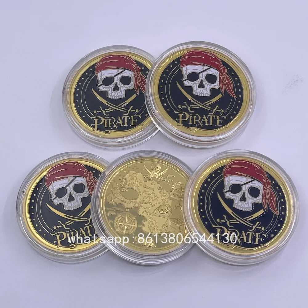 

Памятная сувенирная монета на военную монету и пиратскую тему для коллекции и подарка
